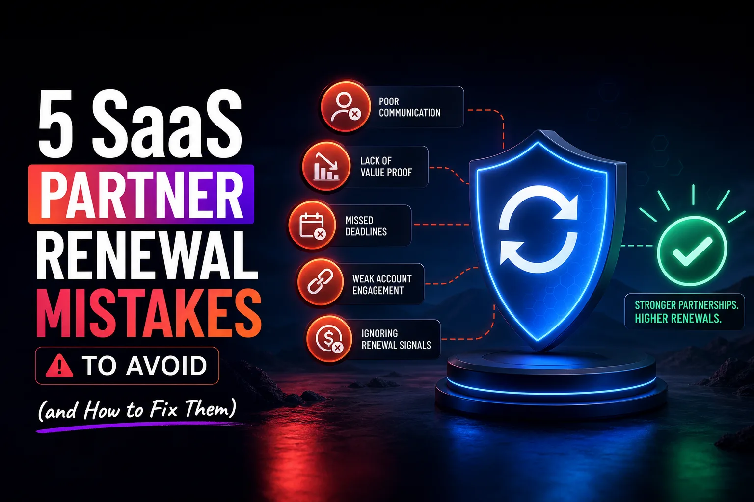 5 SaaS Partner Renewal Mistakes to Avoid (and How to Fix Them)