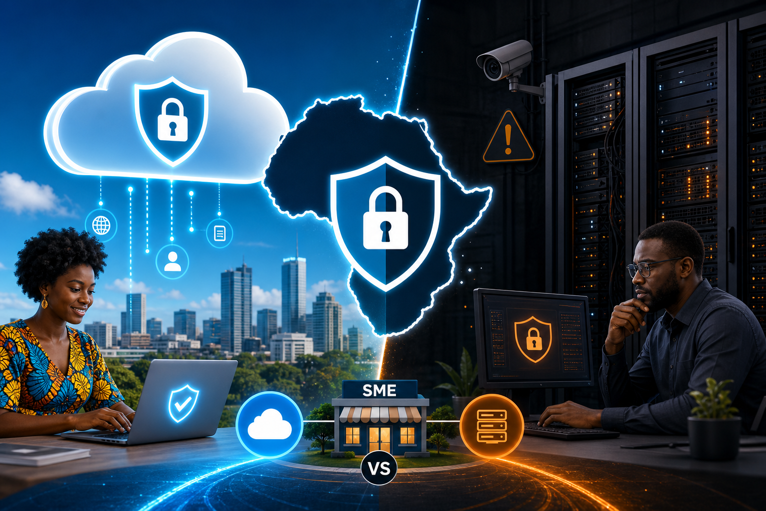 Comparing Cloud vs On-Premises Security Solutions for African SMEs