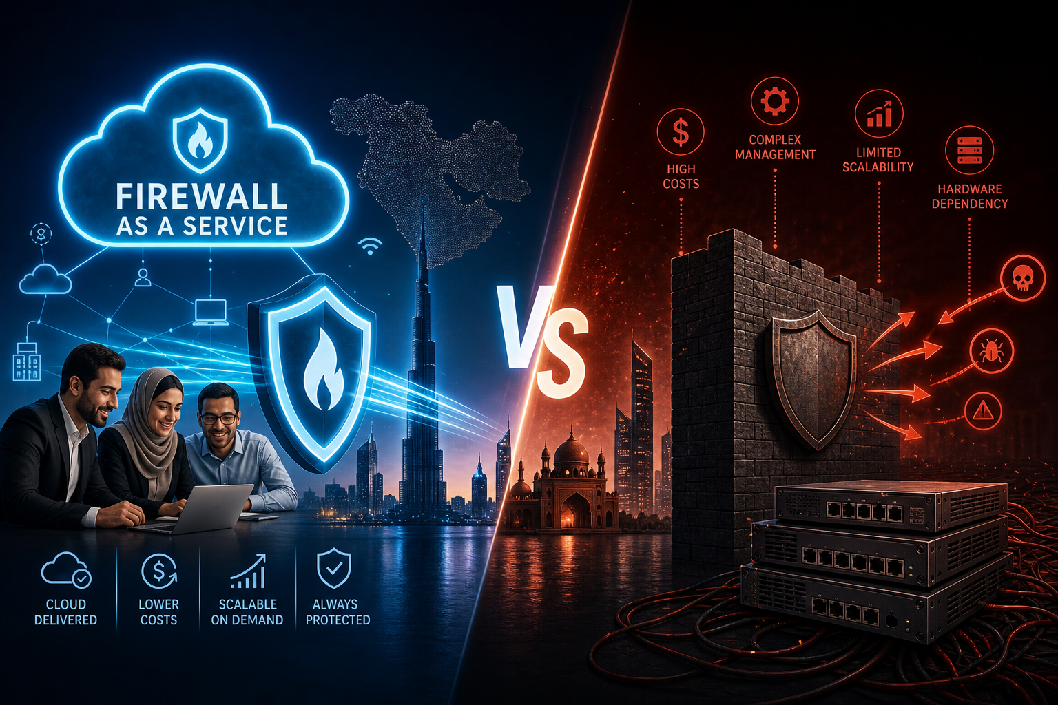 Firewall as a Service vs Traditional Firewalls for MEA SMEs: Choosing the Right Fit