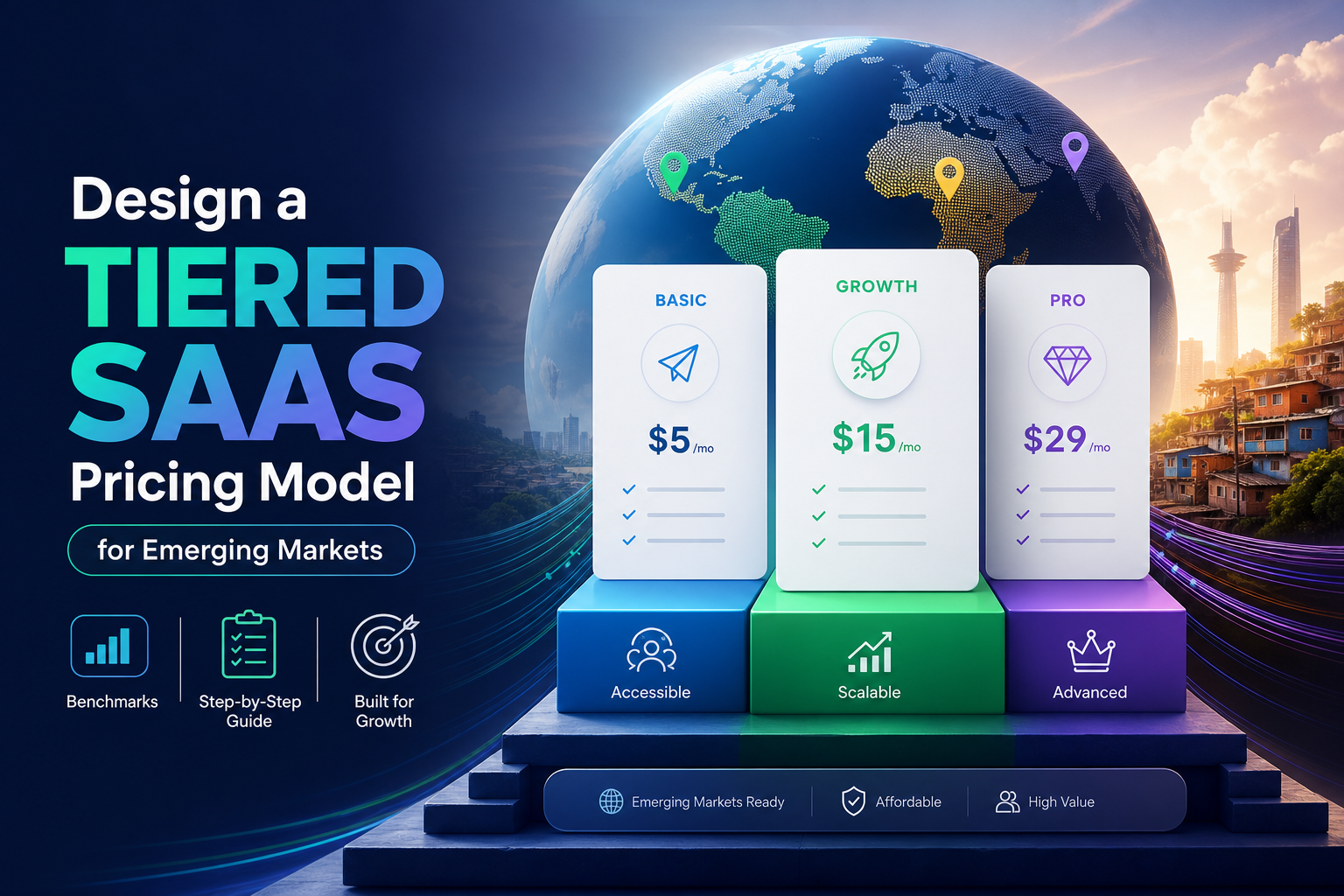 How to Design a Tiered SaaS Pricing Model for Emerging Markets: Benchmarks and Step-by-Step Guide